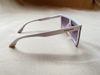 Óculos de Sol Masculino Quebra de gelo - Branco Degrade